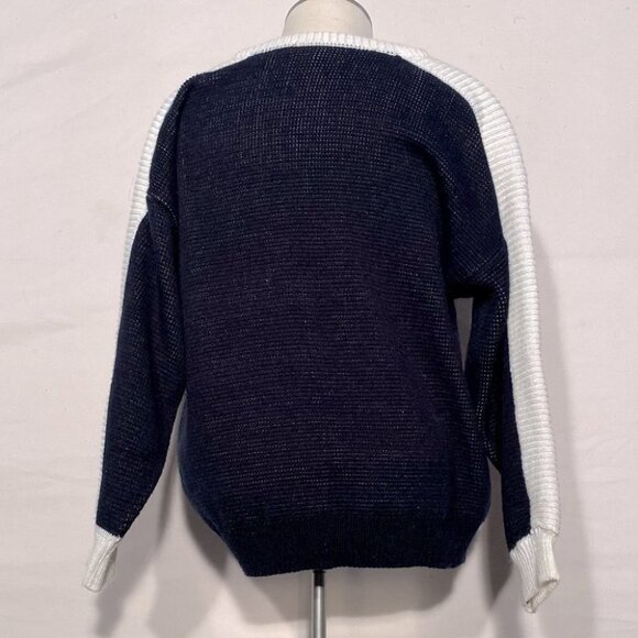 Vintage KAOS Black White Red Puppy Sweater S - Picture 4 of 8